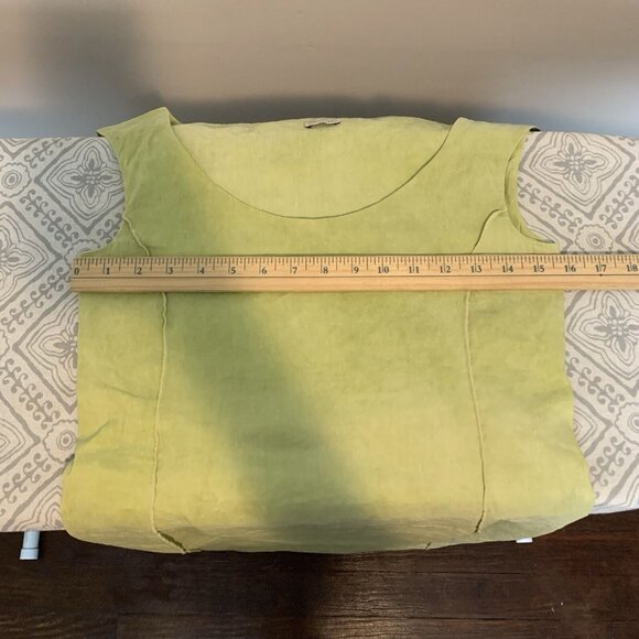 Annette Görtz Sz 34/4 US Sleeveless Bodycon Dress Linen Blend Stretch Lime Women - Picture 10 of 11